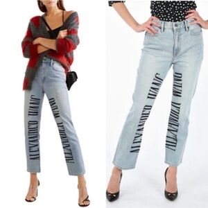Denim X Alexander Wang Cult Embroidered Jeans. Size 26